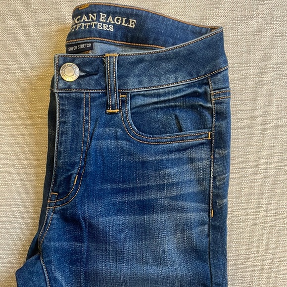 NEW American Eagle Denim Super Stretch Jegging Darkness Falls - Picture 4 of 9